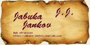 Jabuka Jankov vizit kartica